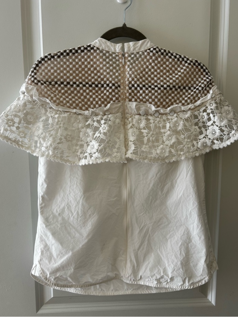 Self Portrait Ruffle Lace Top - Picture 6 of 12